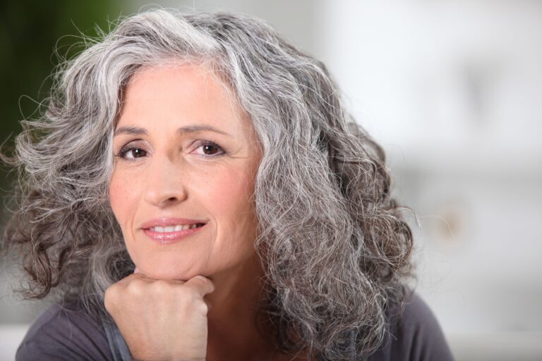 portrait of beautiful senior woman